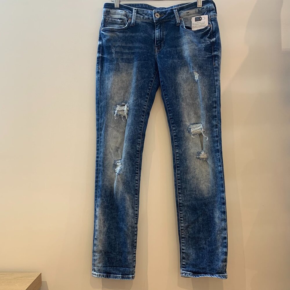 Mavi Slim Boyfriend Blue Denim Jeans - Women's Size 32 x 28